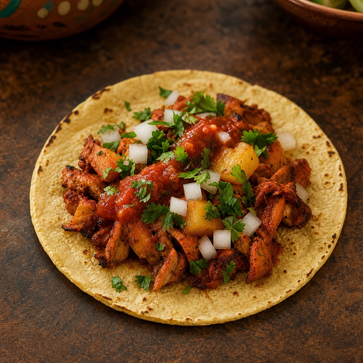 Al pastor tacos from Luna Taqueria